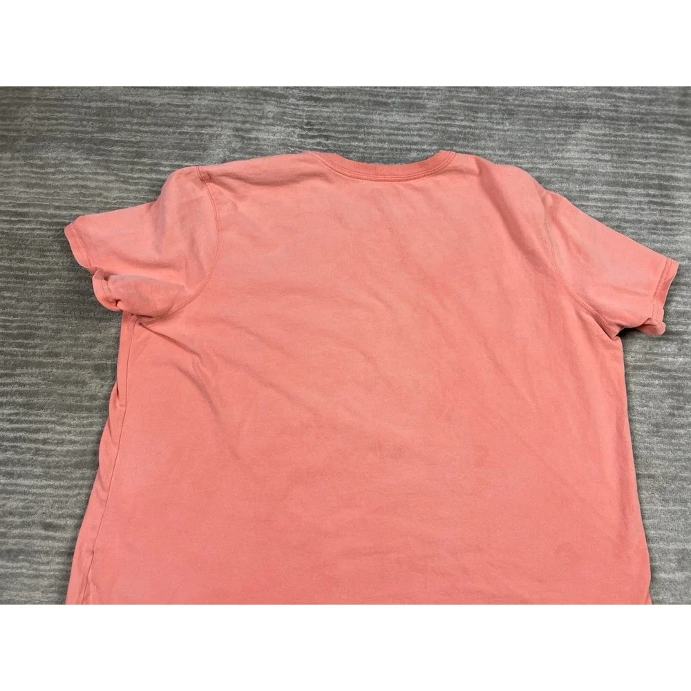 Carhartt Top Womens 2X Pink‎ Shirt Loose Fit Short Sleeve Pocket - Picture 8 of 13